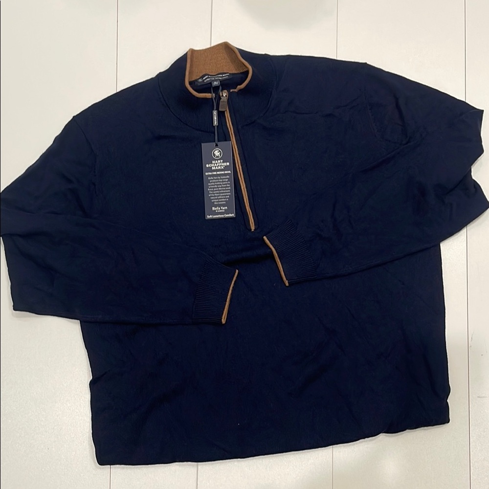Hart Schaffner Marx Merino Wool 1/4 zip